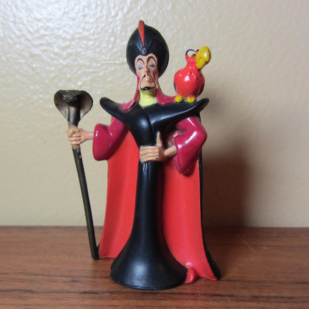 5 for $30 - vintage 1992 disney Aladdin figure Jafar & Iago mattel (W5752)